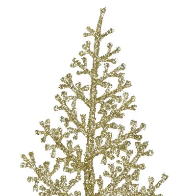 Vetvičky paprade 45cm zlaté sada 3ks, vianočné dekorácie