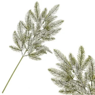 Umelá vetvička smreka 68cm zelená, vianočné dekorácie