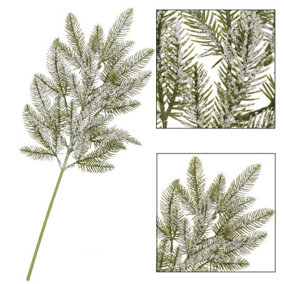 Umelá vetvička smreka 68cm zelená, vianočné dekorácie