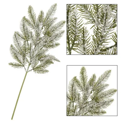 Umelá vetvička smreka 68cm zelená, vianočné dekorácie