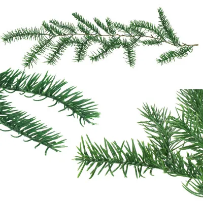 Umelá vetvička smreka 58cm zelená, vianočné dekorácie