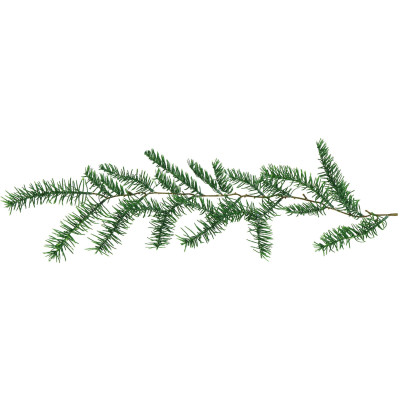 Umelá vetvička smreka 58cm zelená, vianočné dekorácie