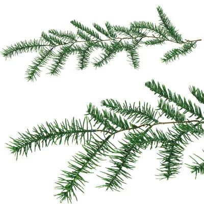 Umelá vetvička smreka 58cm zelená, vianočné dekorácie