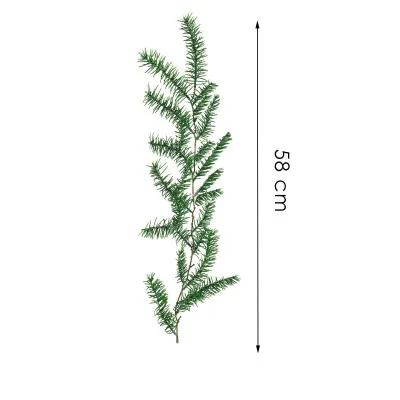 Umelá vetvička smreka 58cm zelená, vianočné dekorácie