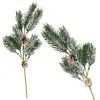 Vetvička jedľa so šiškami 34cm, vianočné dekorácie