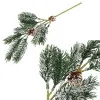 Vetvička jedľa so šiškami 34cm, vianočné dekorácie