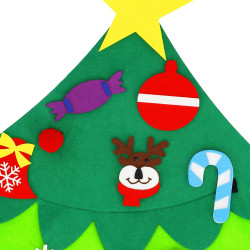 Stromček s ozdobami pre deti 115x80cm, vianočné dekorácie