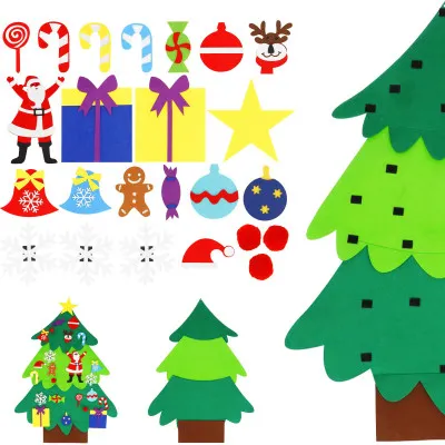 Stromček s ozdobami pre deti 115x80cm, vianočné dekorácie