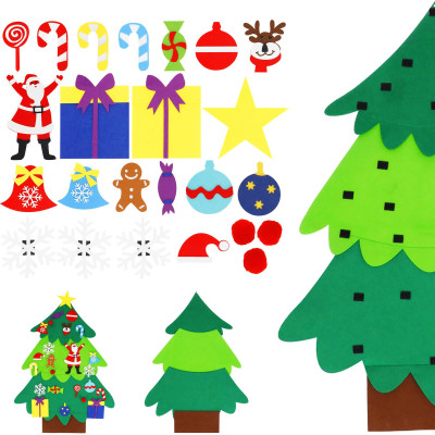 Stromček s ozdobami pre deti 115x80cm, vianočné dekorácie