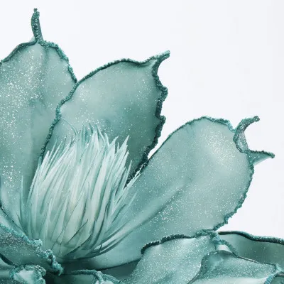 Lotos na stonke 42x74cm tyrkysový, vianočné dekorácie