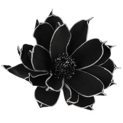 Lotos na stonke 42x74cm čierny, vianočné dekorácie