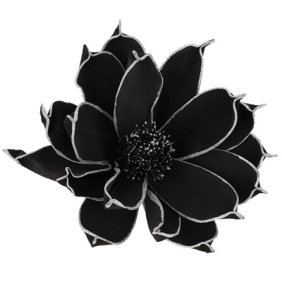 Lotos na stonke 42x74cm čierny, vianočné dekorácie