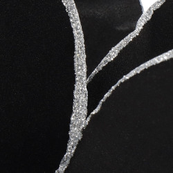 Lotos na stonke 42x74cm čierny, vianočné dekorácie