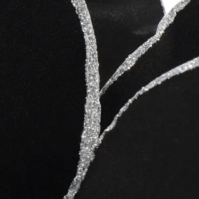 Lotos na stonke 42x74cm čierny, vianočné dekorácie