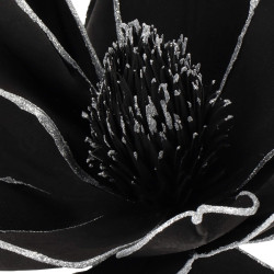 Lotos na stonke 42x74cm čierny, vianočné dekorácie