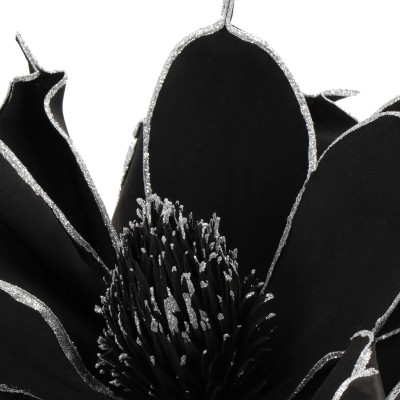 Lotos na stonke 42x74cm čierny, vianočné dekorácie