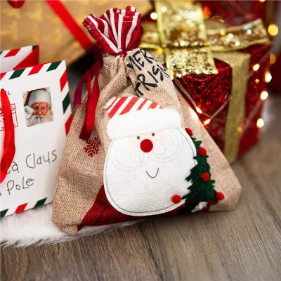 Vianočná taška 27,5x22 cm Santa, vianočné dekorácie