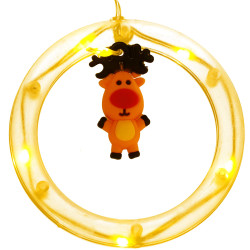 LED svetelný záves krúžky - 3x0,8m, 110LED, 8 funkcií, USB, IP44, teplá biela