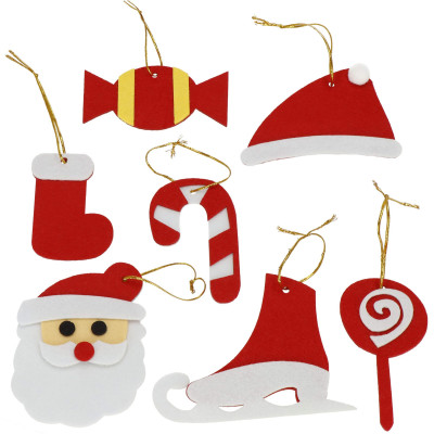 Svietiaci stromček s ozdobami pre deti 75x55cm, vianočné dekorácie