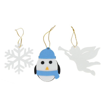 Svietiaci stromček s ozdobami pre deti 75x55cm, vianočné dekorácie