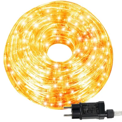 LED svetelná hadica - 10m, 240LED, 8 funkcií, pamäť, IP44, teplá biela