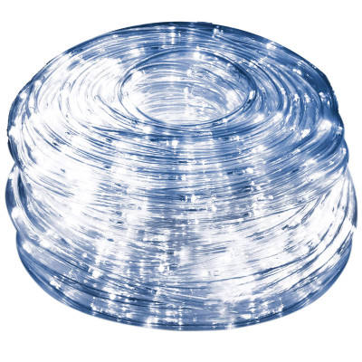 LED svetelná hadica - 10m, 240LED, 8 funkcií, pamäť, IP44, studená biela