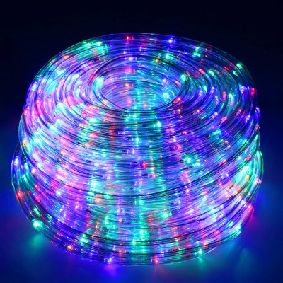 LED svetelná hadica - 10m, 240LED, 8 funkcií, pamäť, IP44, multicolor