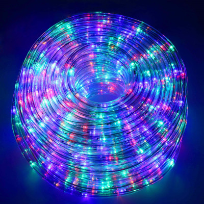 LED svetelná hadica - 10m, 240LED, 8 funkcií, pamäť, IP44, multicolor