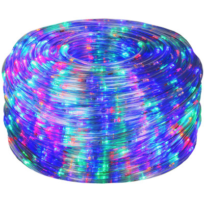 LED svetelná hadica - 10m, 240LED, 8 funkcií, pamäť, IP44, multicolor