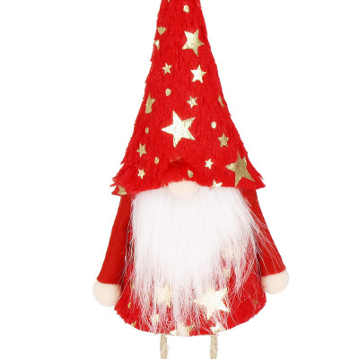 Škriatok GNOM s rolničkami 33cm, vianočná ozdoba