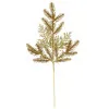 Umelá vetvička smreka 69cm zlatá, vianočné dekorácie