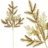 Umelá vetvička smreka 69cm zlatá, vianočné dekorácie