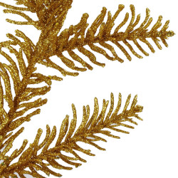 Umelá vetvička smreka 69cm zlatá, vianočné dekorácie