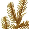 Umelá vetvička smreka 69cm zlatá, vianočné dekorácie