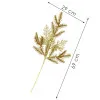 Umelá vetvička smreka 69cm zlatá, vianočné dekorácie