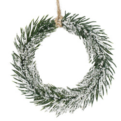 Venček s námrazou 10cm, vianočná ozdoba