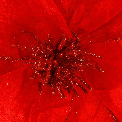 Magnólia na stonke 24x31cm červená, vianočné dekorácie