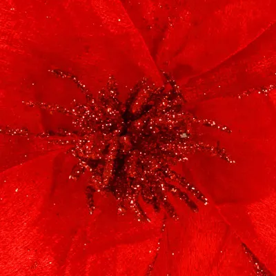 Magnólia na stonke 24x31cm červená, vianočné dekorácie