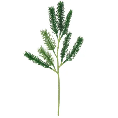 Umelá vetvička jedľa 32cm zelená, vianočné dekorácie