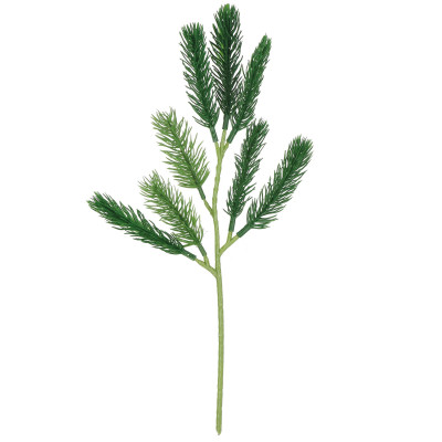 Umelá vetvička jedľa 32cm zelená, vianočné dekorácie