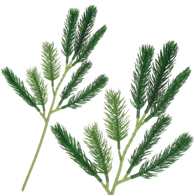 Umelá vetvička jedľa 32cm zelená, vianočné dekorácie