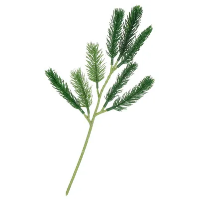 Umelá vetvička jedľa 32cm zelená, vianočné dekorácie