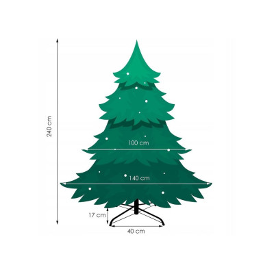 Vianočný stromček Smrek Exclusive alpský 240 cm