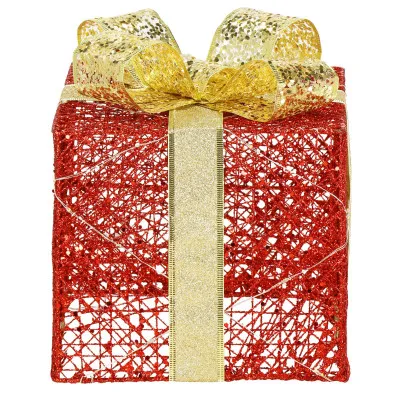 LED svetelná dekorácia Darčeky sada 3ks, vianočné dekorácie