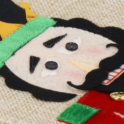 Vianočný obal na fľašu Luskáčik, vianočné dekorácie