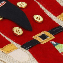 Vianočný obal na fľašu Luskáčik, vianočné dekorácie