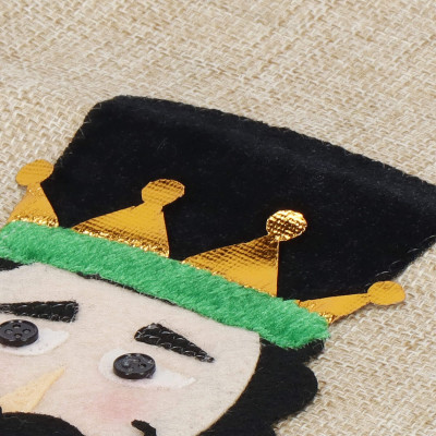 Vianočný obal na fľašu Luskáčik, vianočné dekorácie