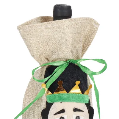 Vianočný obal na fľašu Luskáčik, vianočné dekorácie