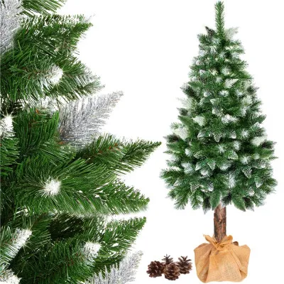 Vianočný stromček Borovica zasnežená na kmienku 180 cm