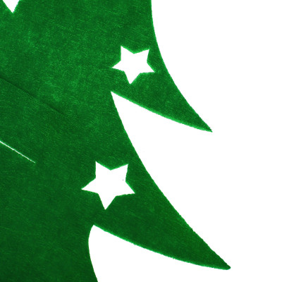 Obal na príbory Stromček zelený, sada 2ks, vianočné dekorácie